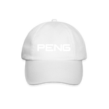Peng Baseball Cap - white/white