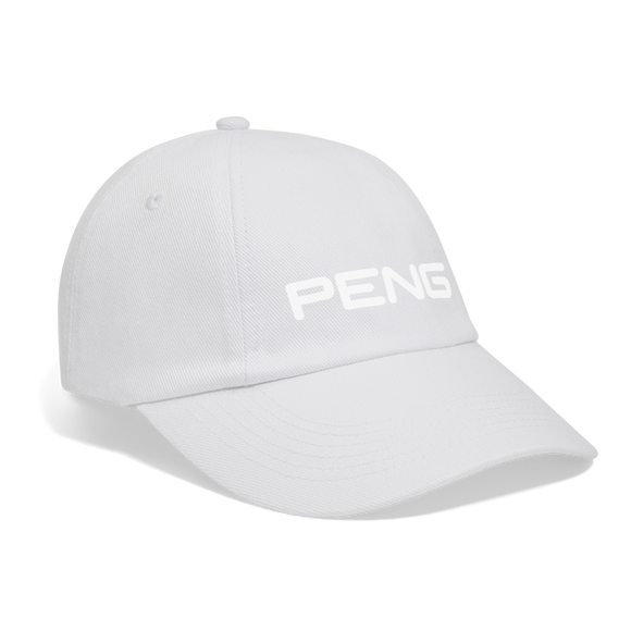 Peng Baseball Cap - white/white