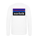 Men's Premium Longsleeve Norfolk Shirt - white
