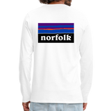 Men's Premium Longsleeve Norfolk Shirt - white