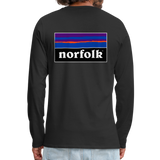 Men's Premium Longsleeve Norfolk Shirt - black