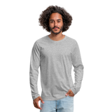 Men's Premium Longsleeve Norfolk Shirt - heather grey