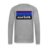 Men's Premium Longsleeve Norfolk Shirt - heather grey