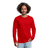 Men's Premium Longsleeve Norfolk Shirt - red