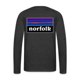 Men's Premium Longsleeve Norfolk Shirt - charcoal grey