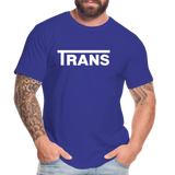 Trans Premium Organic T-Shirt - royal blue